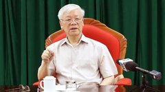 Tổng Bí thư, Chủ tịch nước Nguyễn Phú Trọng chủ trì họp lãnh đạo chủ chốt