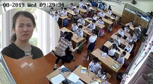 Đánh tới tấp vào đầu nhiều học sinh lớp 2, nữ giáo viên vừa khóc vừa xin lỗi