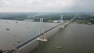 Thông xe cầu Vàm Cống, cầu dây văng thứ 2 vượt sông Hậu