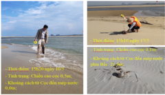 Hình thành các vịnh kín ở cồn cát khổng lồ nổi lên giữa biển Hội An