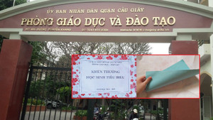 Thưởng học sinh giỏi chỉ bằng tờ giấy: Phòng GD&ĐT Cầu Giấy, Hà Nội nói gì?