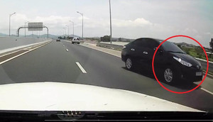 Clip: Ô tô con đi ngược chiều kiểu 'giết người' trên cao tốc Hải Phòng - Quảng Ninh