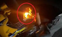 Clip: Thanh niên chơi ngông, châm lửa bình xăng mồi thuốc bị dân mạng 'ném đá'