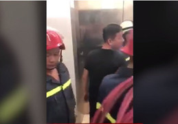 Bị mắc kẹt trong thang máy gần 20 phút, 21 người hoảng loạn