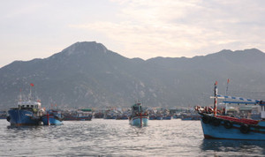 Chìm tàu cá ở Ninh Thuận, 5 người mất tích