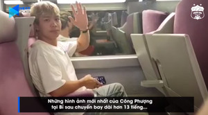 Video: Công Phượng đi tàu hỏa tới Bỉ