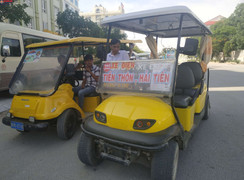 Xe điện không phép 'đại náo' khu du lịch xứ Thanh, cơ quan chức năng ở đâu?