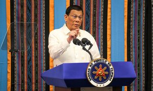 Tổng thống Philippines: Chưa thực thi phán quyết của Tòa Trọng tài Quốc tế về Biển Đông để tránh chiến tranh với Trung Quốc