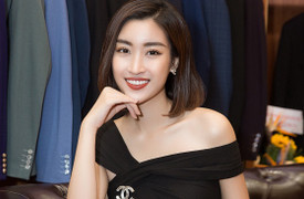 Phớt lờ tin đồn hẹn hò thiếu gia, Đỗ Mỹ Linh gợi cảm tới chúc mừng Hoa hậu Ngọc Hân