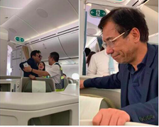 Khách thương gia 'sờ soạng' trên máy bay bị mời lên làm việc