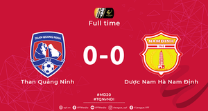 Cầm chân Than Quảng Ninh, Nam Định vào Top 4 V-League 2019