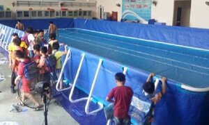 Bé gái 5 tuổi chết đuối thương tâm trong bể bơi trường học ở Nghệ An