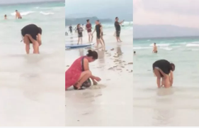 Du khách Trung Quốc chôn tã xuống cát, Philippines phải đóng cửa bãi biển