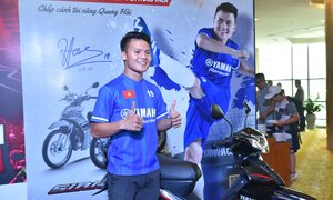 Quang Hải truyền cảm hứng cho lứa cầu thủ trẻ giải U13 Yamaha Cup 2019