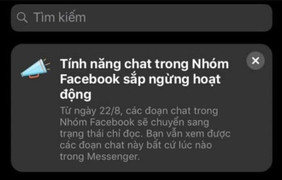 Tin đồn Facebook bỏ chat nhóm Messenger lan truyền ở Việt Nam