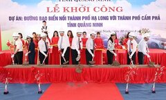 Quảng Ninh khởi công dự án đường bao biển gần 1.400 tỷ đồng