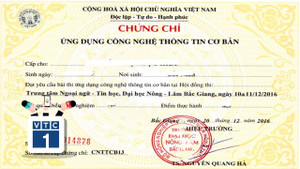 Đơn vị nào dừng sát hạch cấp chứng chỉ ứng dụng CNTT?