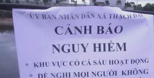 Truy tìm cá sấu trên sông Cầu Đông