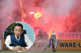 Kẻ man rợ ngang nhiên bắn pháo sáng vào nữ cổ động viên ở sân Hàng Đẫy có thể bị xử lý hình sự