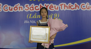 Cô bé lớp 5 giành giải nhất cuộc thi 'Viết về cuốn sách yêu thích của em' với đề tài Trường Sa