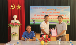 Hợp tác đặc biệt với DTTC, đội tuyển quần vợt Ninh Bình có tên mới