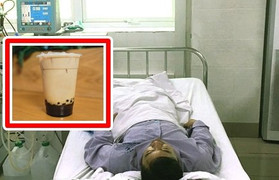 Người đàn ông suy gan thận nghi do ngộ độc trà sữa trân châu