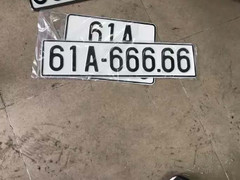 Chủ xe Mazda siêu may mắn bốc được biển số đẹp 61A 666.66