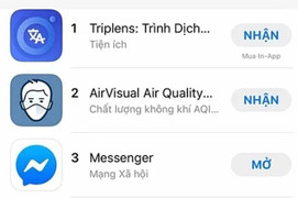 Ứng dụng đo chất lượng không khí AirVisual lọt top tải nhiều tại Việt Nam