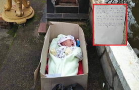 Bé trai 2 tháng tuổi bị bỏ rơi cùng với 'tâm thư' của mẹ
