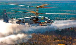 Xem 'xe tăng bay' Ka-52 Alligator của Không quân Nga tấn công hủy diệt mục tiêu trên mặt đất