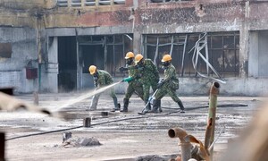 120.000 lít hóa chất tẩy độc nhà kho Rạng Đông