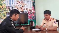 Nhận lại tài sản, nam thanh niên viết thư cảm ơn CSGT ở Bình Định
