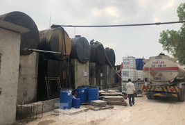 Mục sở thị kho chứa dầu thải đầu độc nước sạch sông Đà