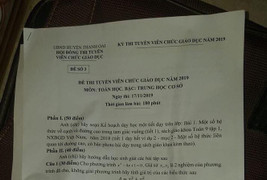 Giáo viên Hà Nội đợi đề thi viên chức 3 tiếng đồng hồ