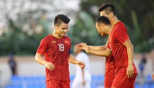 Xem lại siêu phẩm phối hợp của U22 Việt Nam giúp Quang Hải ghi bàn