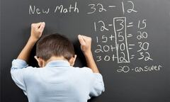 Phụ huynh phàn nàn khi con lớp 1 phải làm bài toán ? - 3 + 2 = 4