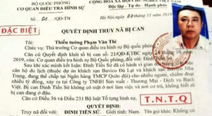Ông chủ Bavico Nha Trang bị bắt ở Huế khi trốn lệnh truy nã đặc biệt của Bộ Quốc phòng