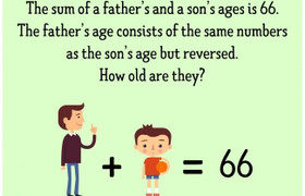 Đố bạn tìm được số tuổi của hai bố con