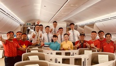 Vietnam Airlines bố trí 'siêu máy bay' đón đoàn TTVN trở về từ SEA Games 30