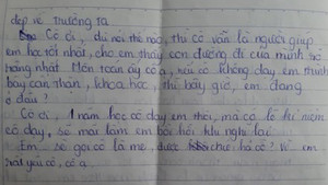 Lá thư của trò gửi cô giáo cũ sau 10 năm khiến triệu người rưng rưng