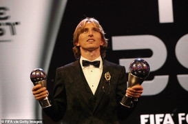 Lần thứ hai vượt mặt Ronaldo, Modric giành giải FIFA The Best