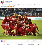 Tuyển Việt Nam gây sốt mạng xã hội: 'Anh sẽ về nhưng không phải hôm nay'
