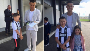 Ronaldo hoàn thành ước nguyện của cậu bé bị u não