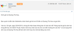 Xúc phạm gia đình liệt sĩ, Webtretho bị phạt nặng