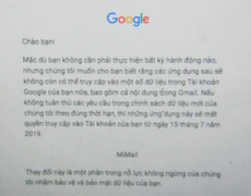 Người dùng Xiaomi ở Việt Nam bị Google chặn ứng dụng Gmail?