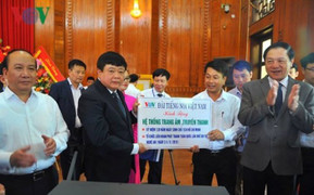 VOV tặng hệ thống truyền thanh chuyên dụng cho Khu di tích Kim Liên