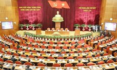 Ảnh: Bế mạc Hội nghị Trung ương 7 khóa XII