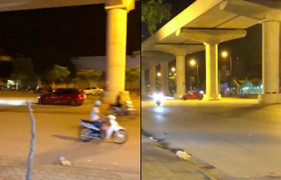 Truy tìm tài xế Mazda 3 phóng tốc độ cao, đánh võng trên phố Hà Nội