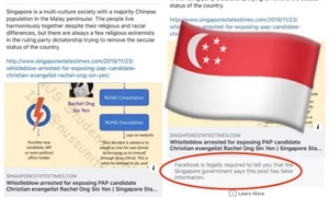 Theo lệnh chính phủ Singapore, Facebook đính chính tin giả