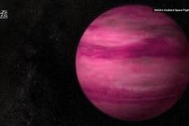 Chiêm ngưỡng hành tinh màu hồng như viên kẹo khổng lồ